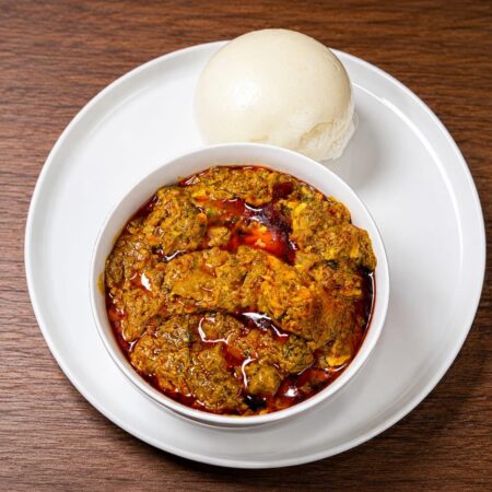 Egusi Soup with Fufu